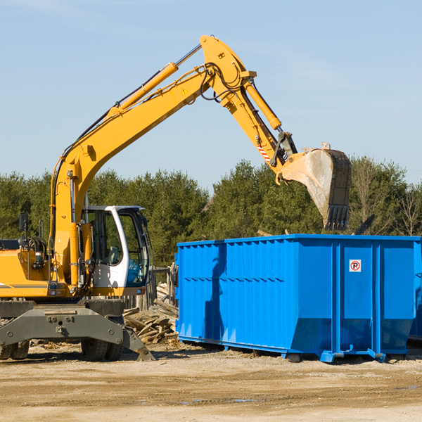 how does a residential dumpster rental service work in Reliance